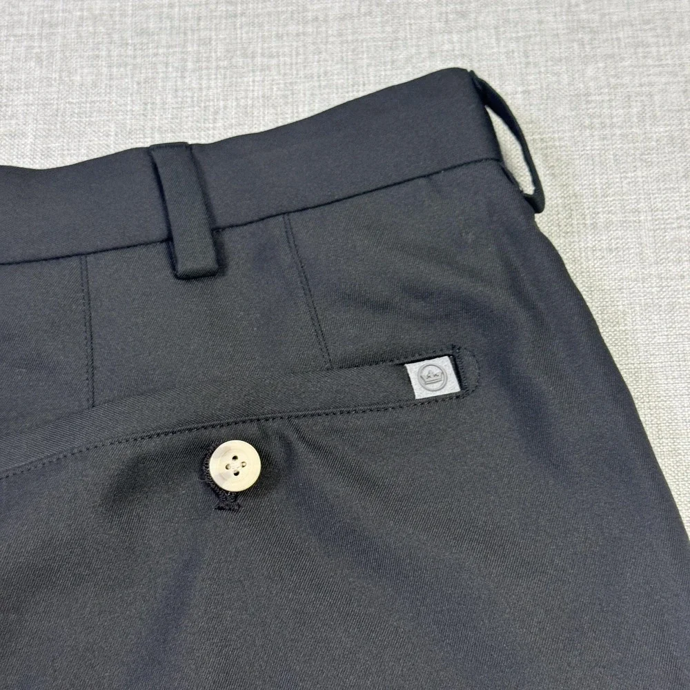 Peter Millar Surge Golf Chino Shorts Mens‎ 42L Long Black Performance 12